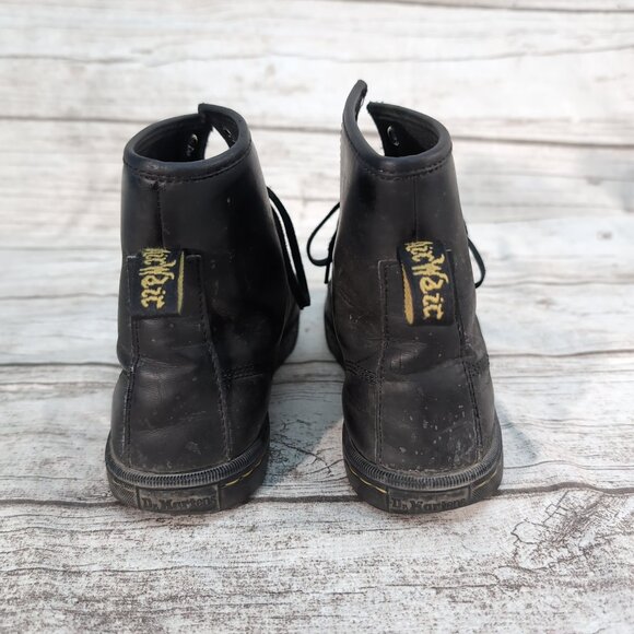 Dr. Martens 1460 Black Leather Lace-Up Combat Boots – Women Size 8 US - Picture 4 of 9